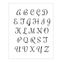 Stencil Alfabeto - 20x25 - Ref 9452