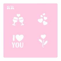 Stencil Amor 1 - Ref. 4069 - 1 unidade - RR Cortadores - Rizzo Stencil Amor 1 - Ref. 4069 - 1 unidade - RR Cortadores - Rizzo