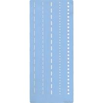 Stencil Arte Fácil 12 x 28 cm - ST-351 Pontos e Linhas Stencil Arte Fácil 12 x 28 cm - ST-351 Pontos e Linhas