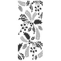 Stencil Arte Fácil 12 x 28 cm - ST-380 Folhas e Pinhas Stencil Arte Fácil 12 x 28 cm - ST-380 Folhas e Pinhas