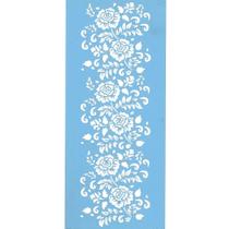 Stencil Arte Fácil 12 x 28 cm - ST-405 Floral Stencil Arte Fácil 12 x 28 cm - ST-405 Floral