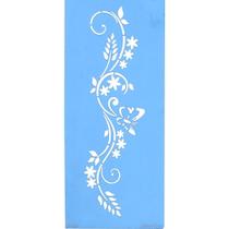 Stencil Arte Fácil 12 x 28 cm - ST-426 Arabesco Borboleta e Flores Stencil Arte Fácil 12 x 28 cm - ST-426 Arabesco Borboleta e Flores