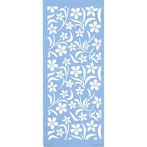 Stencil Arte Fácil 12 x 28cm - ST-394 Florzinhas Stencil Arte Fácil 12 x 28cm - ST-394 Florzinhas