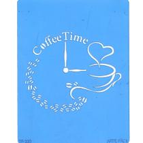 Stencil Arte Fácil 13,5 x 17 cm - ST-223 Coffe Time