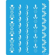 Stencil Arte Fácil 13,5 x 17,1cm - ST-104 Arabesco 4 Stencil Arte Fácil 13,5 x 17,1cm - ST-104 Arabesco 4