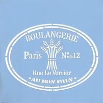 Stencil Arte Fácil 15 x 15cm - ST-541 Boulangerie