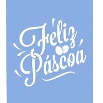 Stencil Arte Fácil 18 x 23 cm - PC-701 Feliz Páscoa Stencil Arte Fácil 18 x 23 cm - PC-701 Feliz Páscoa