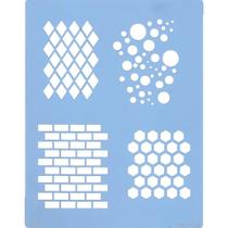 Stencil Arte Fácil 18 x 23 cm - ST-859 Formas Geométricas Stencil Arte Fácil 18 x 23 cm - ST-859 Formas Geométricas