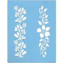 Stencil Arte Fácil 18 x 23 cm - ST-867 Floral Stencil Arte Fácil 18 x 23 cm - ST-867 Floral
