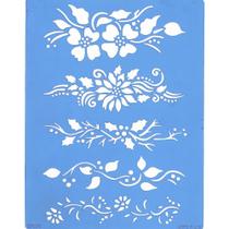 Stencil Arte Fácil 18 x 23 cm - ST-873 Arabesco Floral Stencil Arte Fácil 18 x 23 cm - ST-873 Arabesco Floral