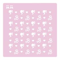 Stencil Boneca Barbie - Ref. 4075 - 1 unidade - RR Cortadores - Rizzo Stencil Boneca Barbie - Ref. 4075 - 1 unidade - RR Cortadores - Rizzo