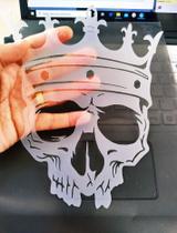 Stencil Caveira com Coroa para Pinturas e Aerografias - 2R07 Stencil Caveira com Coroa para Pinturas e Aerografias - 2R07