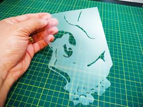 Stencil Caveira para Pinturas e Aerografias - 2R02 Stencil Caveira para Pinturas e Aerografias - 2R02