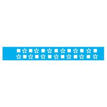 Stencil de Acetato para Pintura 04x30 cm OPA - 076 - Quadrado Flor