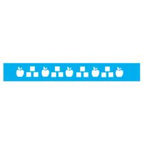 Stencil de Acetato para Pintura 04x30 cm OPA - 191 - Quadrado Maca II