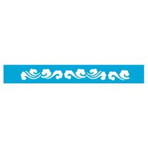 Stencil de Acetato para Pintura 04x30 cm OPA - 278 - Ondas II Stencil de Acetato para Pintura 04x30 cm OPA - 278 - Ondas II