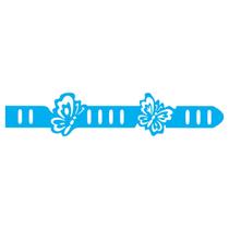 Stencil de Acetato para Pintura 06x30 cm OPA - 952 - Fita Borboletas