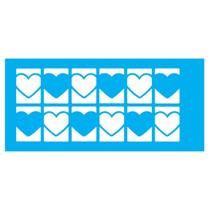 Stencil de Acetato para Pintura 07x15 cm OPA - 1954 - Estamparia Corações