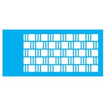 Stencil de Acetato para Pintura 07x15 cm OPA - 1958 - Estamparia Textura II Stencil de Acetato para Pintura 07x15 cm OPA - 1958 - Estamparia Textura II