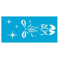 Stencil de Acetato para Pintura 07x15 cm OPA - 1965 - Laço Sapatilha