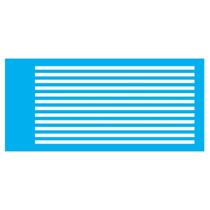 Stencil de Acetato para Pintura 07x15 cm OPA - 1968 - Listras PequenaS
