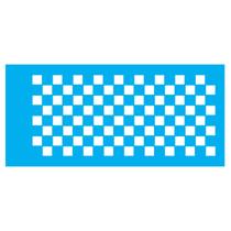 Stencil de Acetato para Pintura 07x15 cm OPA - 1977 - Xadrez III Stencil de Acetato para Pintura 07x15 cm OPA - 1977 - Xadrez III
