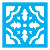 Stencil de Acetato para Pintura 10x10 cm OPA - 1345 - Ladrilho Coração Stencil de Acetato para Pintura 10x10 cm OPA - 1345 - Ladrilho Coração