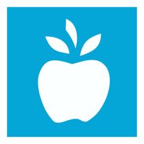 Stencil de Acetato para Pintura 10x10 cm OPA - 213 - Frutas Maca II