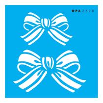 Stencil de Acetato para Pintura 10x10 cm OPA - 2328 - Laços