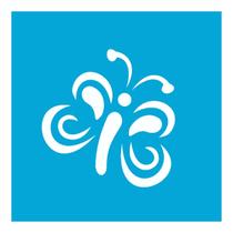 Stencil de Acetato para Pintura 10x10 cm OPA - 368 - Borboleta