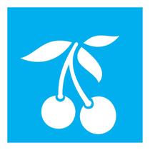 Stencil de Acetato para Pintura 10x10 cm OPA - 782 - Frutas Cerejas