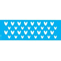 Stencil de Acetato para Pintura 10x30 Est Corações Opa 3191