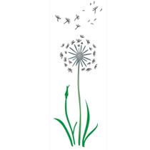 Stencil de Acetato para Pintura 10x30 Flor Dente Leao Opa 2222 Stencil de Acetato para Pintura 10x30 Flor Dente Leao Opa 2222