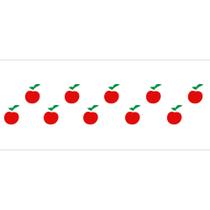 Stencil de Acetato para Pintura 10x30 Frutas Maca Opa 039