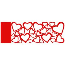 Stencil de Acetato para Pintura 10x30 Negativo Coracoes Opa 490