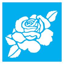 Stencil De Acetato Para Pintura 14x14 cm OPA - 1000 - Flor Rosas II