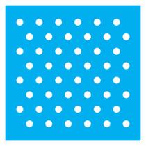 Stencil De Acetato Para Pintura 14x14 cm OPA - 1060 - Poá Bolinhas Grande