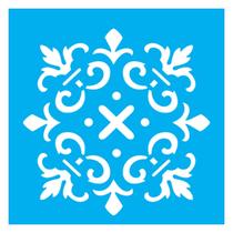 Stencil De Acetato Para Pintura 14x14 cm OPA - 1363 - Ladrilho Cruzeta