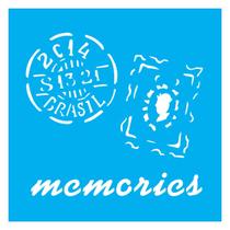 Stencil De Acetato Para Pintura 14x14 cm OPA - 1369 - Memories Selos Stencil De Acetato Para Pintura 14x14 cm OPA - 1369 - Memories Selos