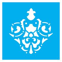 Stencil De Acetato Para Pintura 14x14 cm OPA - 1731 - Arabesco Cruz