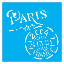 Stencil De Acetato Para Pintura 14x14 cm OPA - 1742 - Selo Paris Stencil De Acetato Para Pintura 14x14 cm OPA - 1742 - Selo Paris
