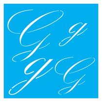 Stencil De Acetato Para Pintura 14x14 cm OPA - 1802 - Manuscrito G