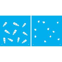 Stencil De Acetato Para Pintura 14x14 cm OPA - 1899 - Estamparia Cenoura