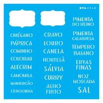 Stencil De Acetato Para Pintura 14x14 cm OPA - 2340 - Tag Tempero