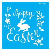 Stencil De Acetato Para Pintura 14x14 cm OPA - 2823 - Happy Easter