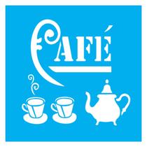 Stencil De Acetato Para Pintura 14x14 cm OPA - 980 - Café Stencil De Acetato Para Pintura 14x14 cm OPA - 980 - Café