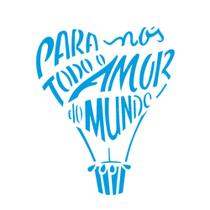 Stencil de Acetato para Pintura 15x20 Balao Amor Opa 1837