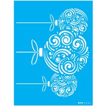 Stencil de Acetato para Pintura 15x20 Bolas Natalinas Arabescos Opa 3284 Stencil de Acetato para Pintura 15x20 Bolas Natalinas Arabescos Opa 3284