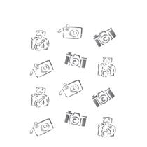 Stencil de Acetato para Pintura 15x20 Cameras Foto Opa 1211