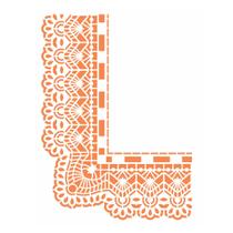 Stencil de Acetato para Pintura 15x20 Cantoneira Renda I Opa 2838 Stencil de Acetato para Pintura 15x20 Cantoneira Renda I Opa 2838